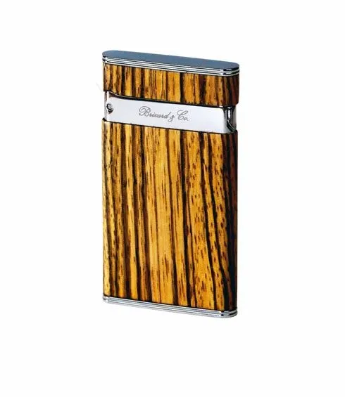 Brizard and Co. The "Sottile" Lighter - Zebrawood
