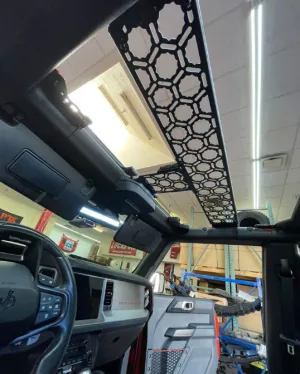 Bronco 2021   Inside Roof Mount (across front seats with short front panel) by Adapt-A-Panel