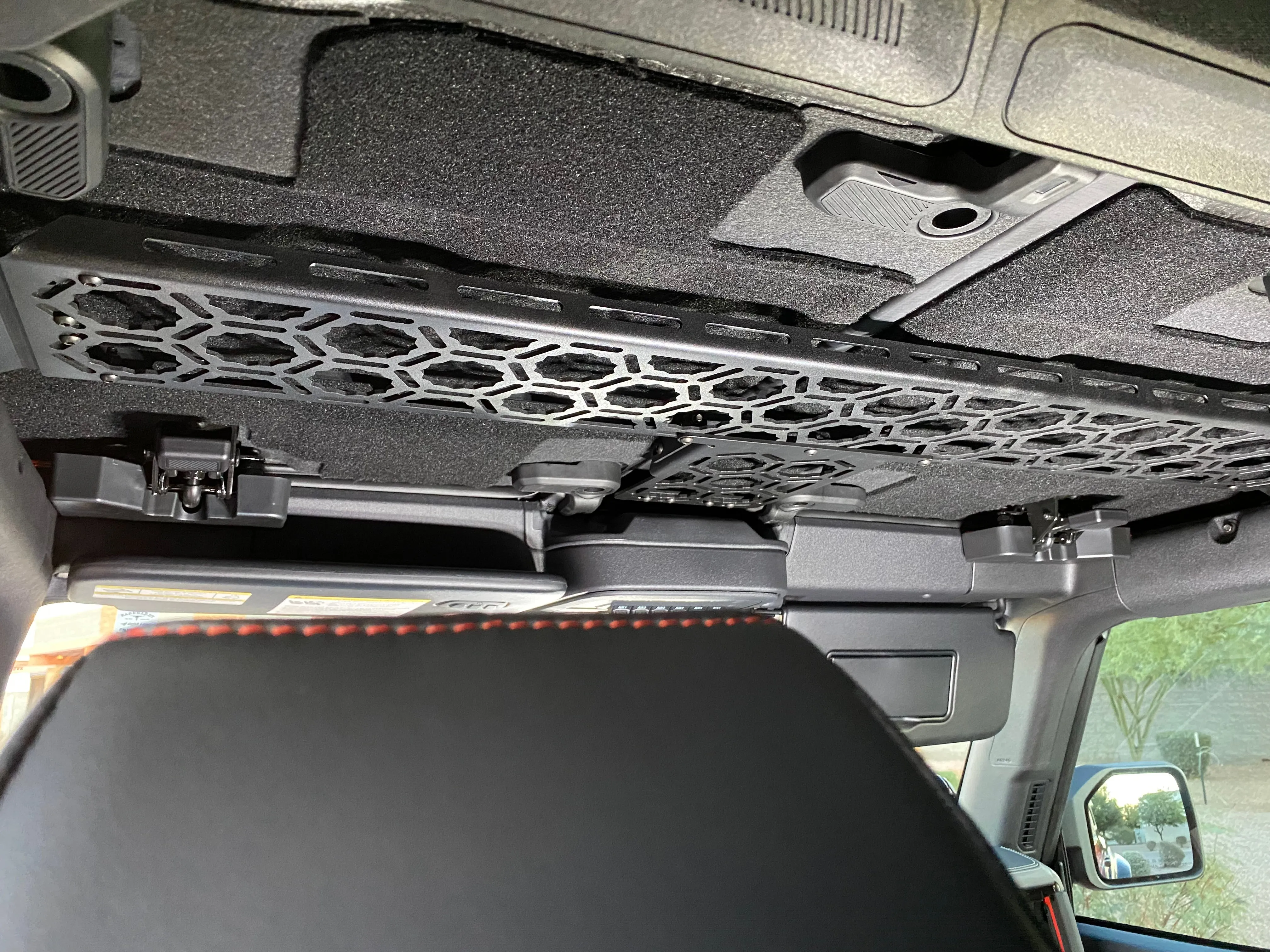 Bronco 2021   Inside Roof Mount (across front seats with short front panel) by Adapt-A-Panel