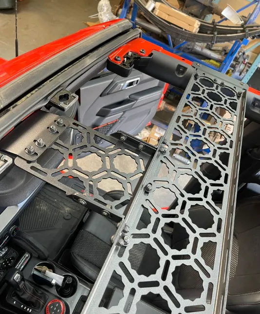 Bronco Raptor 2022   Inside Roof Mount (across front seats with short front panel) by Adapt-A-Panel