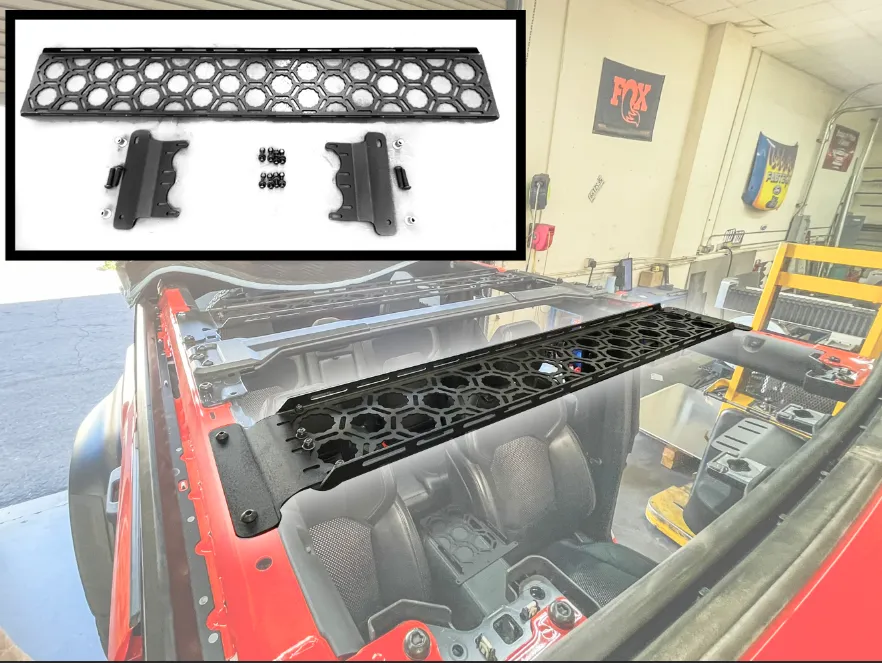 Bronco Raptor 2022   Inside Roof Mount (across front seats with short front panel) by Adapt-A-Panel