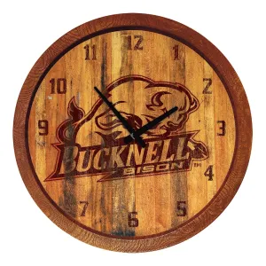 Bucknell Bison: Branded "Faux" Barrel Top Wall Clock