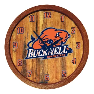 Bucknell Bison: "Faux" Barrel Top Wall Clock