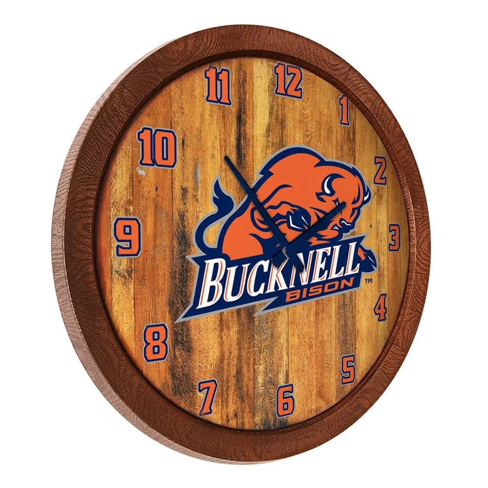 Bucknell Bison: "Faux" Barrel Top Wall Clock