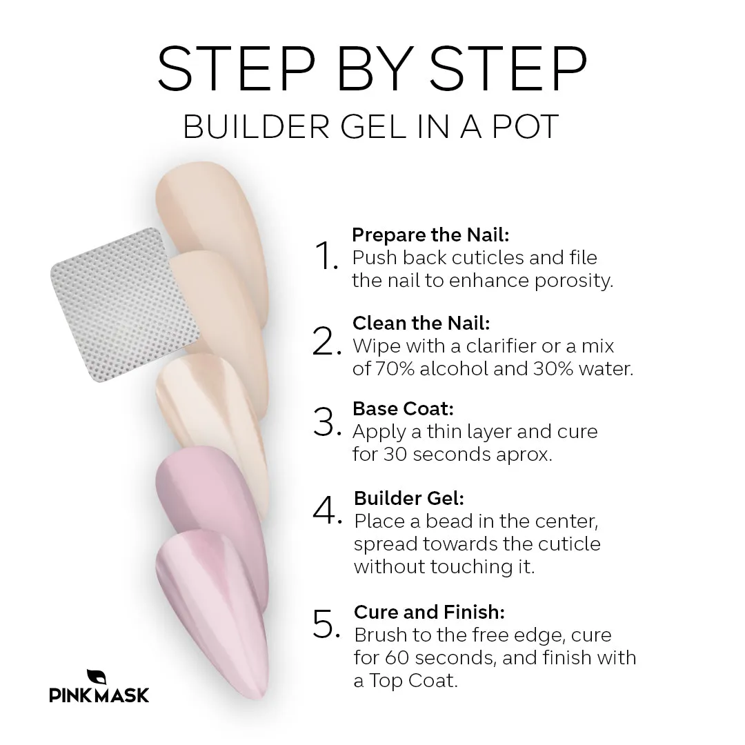 Builder Gel in a Pot - Rose Quartz