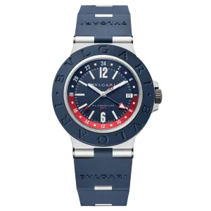 Bulgari Aluminium Gmt Watch, 40mm Blue Dial, 103554