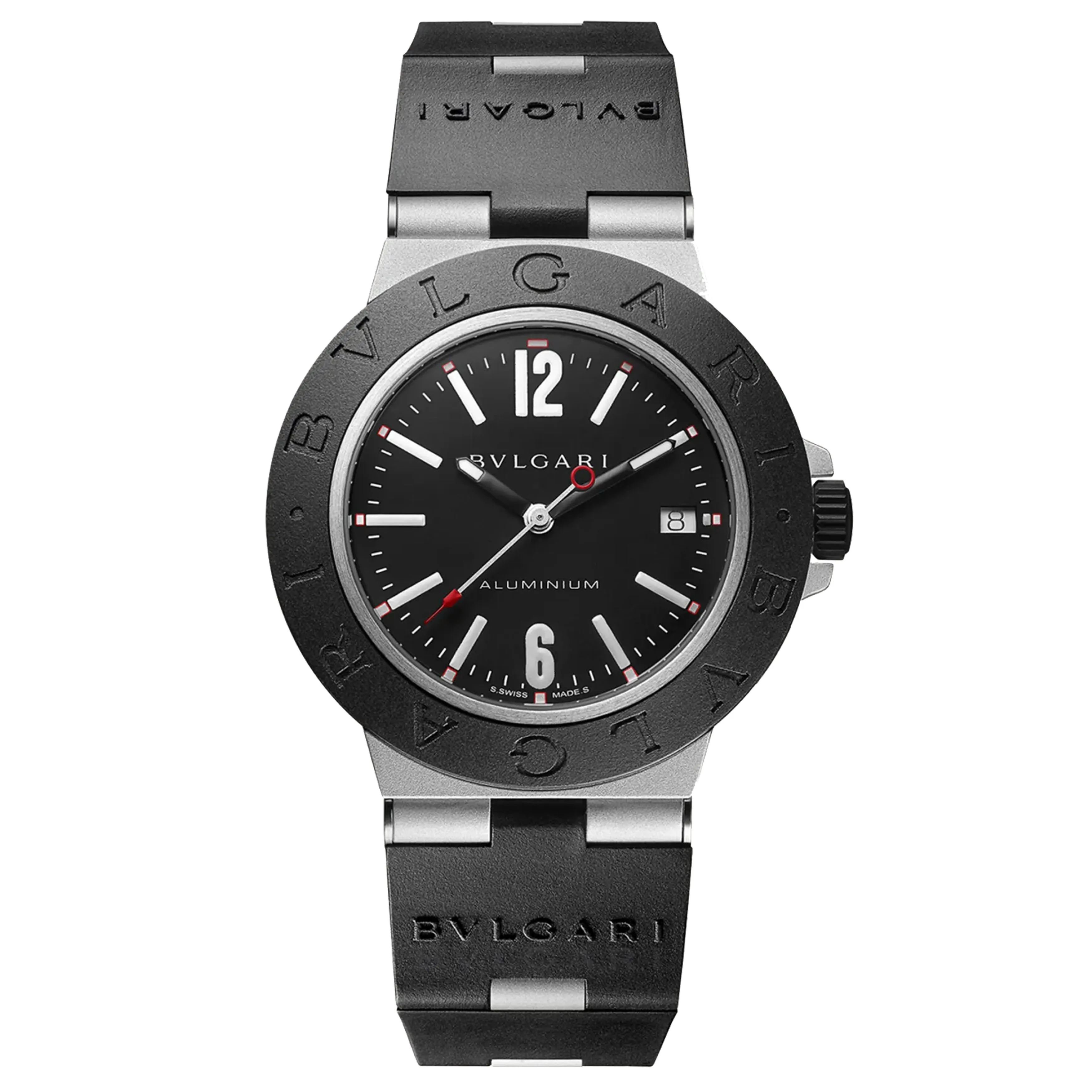 Bulgari Aluminium Watch, 40mm Black Dial, 103445