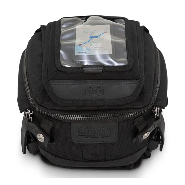 BURLY, VOYAGER TANK/TAIL BAG. BLACK CORDURA