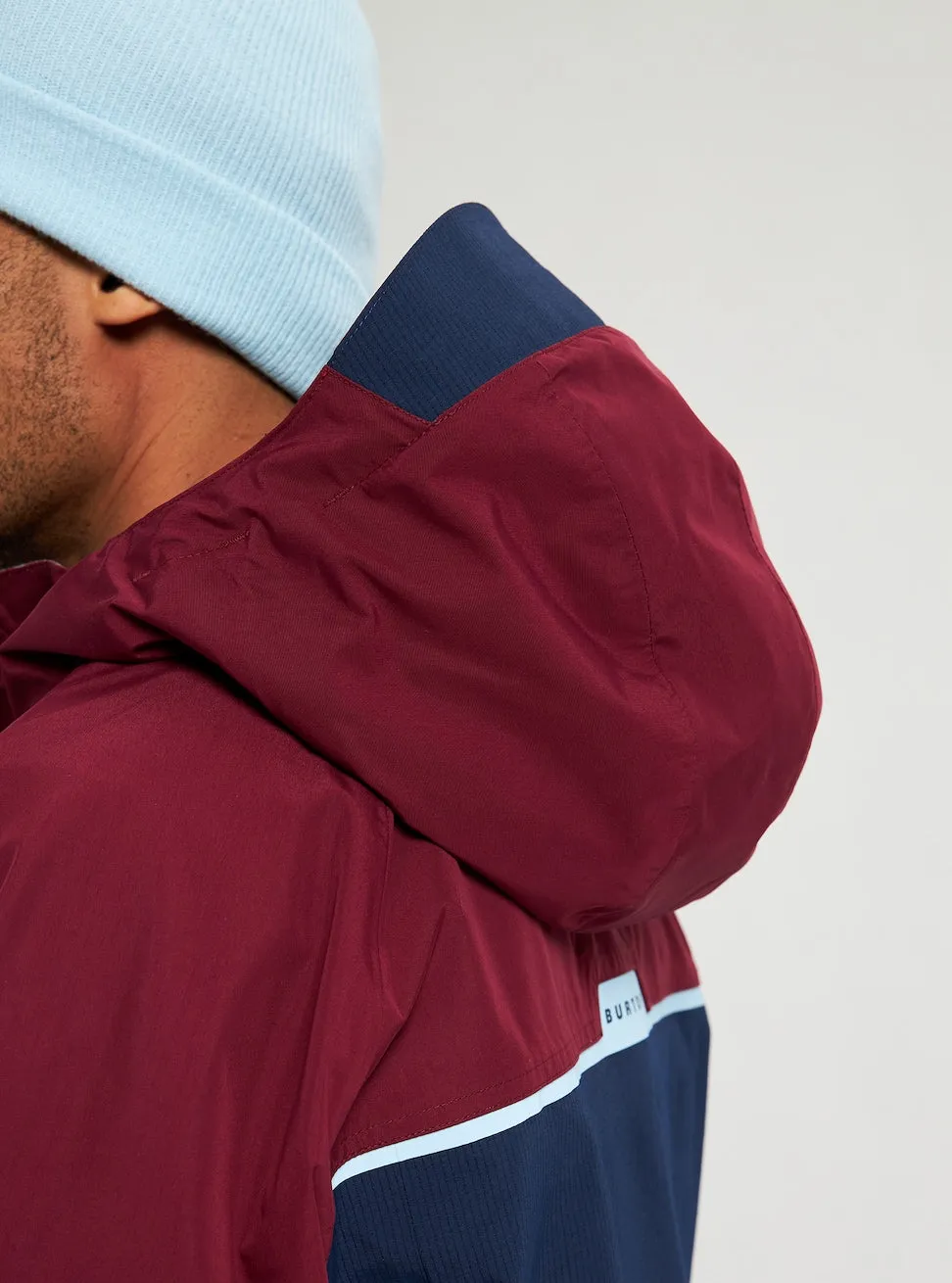 Burton Frostner Mens Anorak Jacket Mulled Berry / Dress Blue