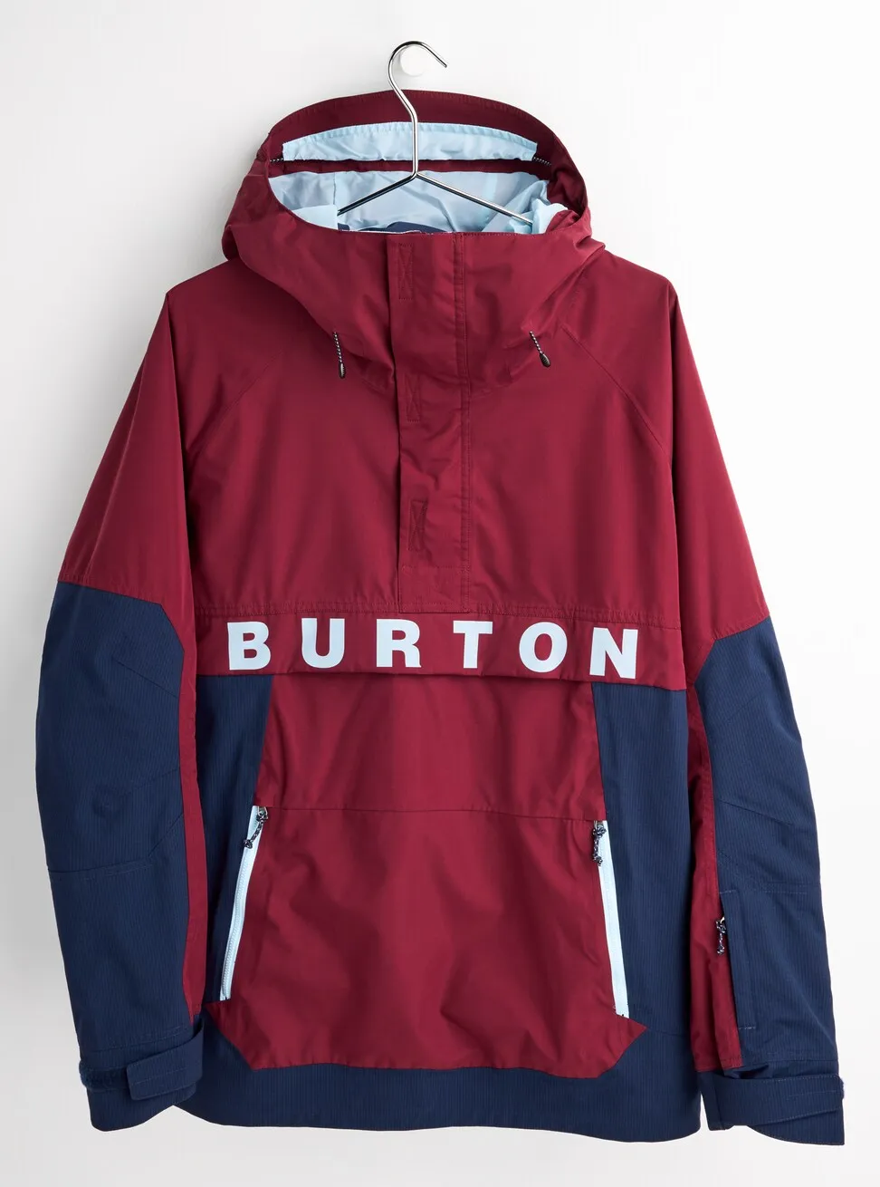 Burton Frostner Mens Anorak Jacket Mulled Berry / Dress Blue