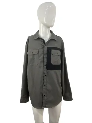 Burton Gris Matte Button Up Pocket Flannel