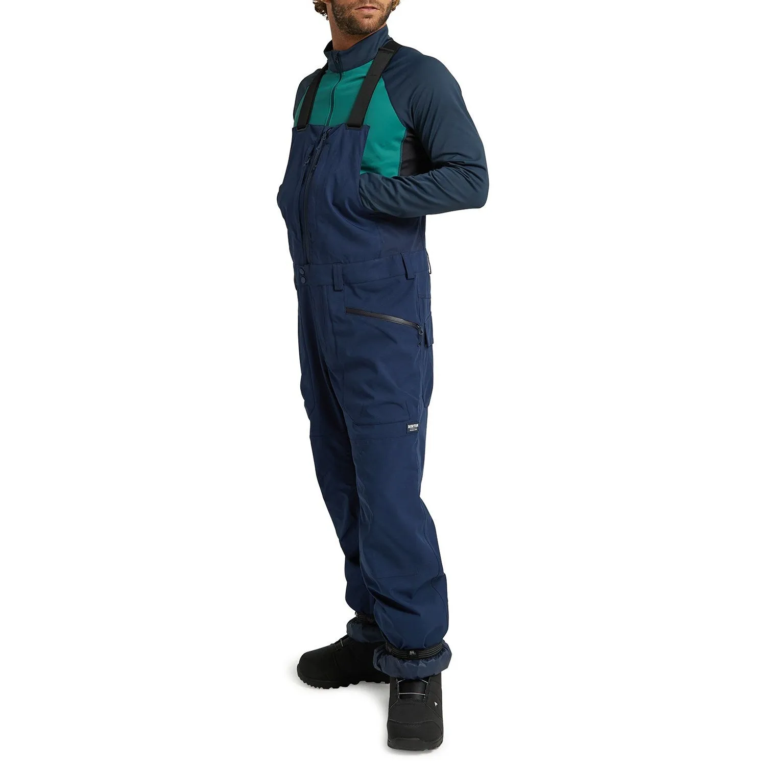 Burton Reserve Mens Bib Pants Dress Blue