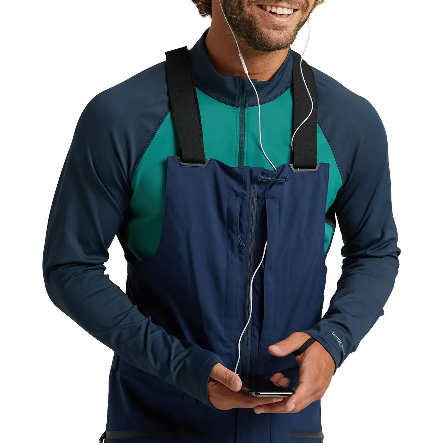 Burton Reserve Mens Bib Pants Dress Blue
