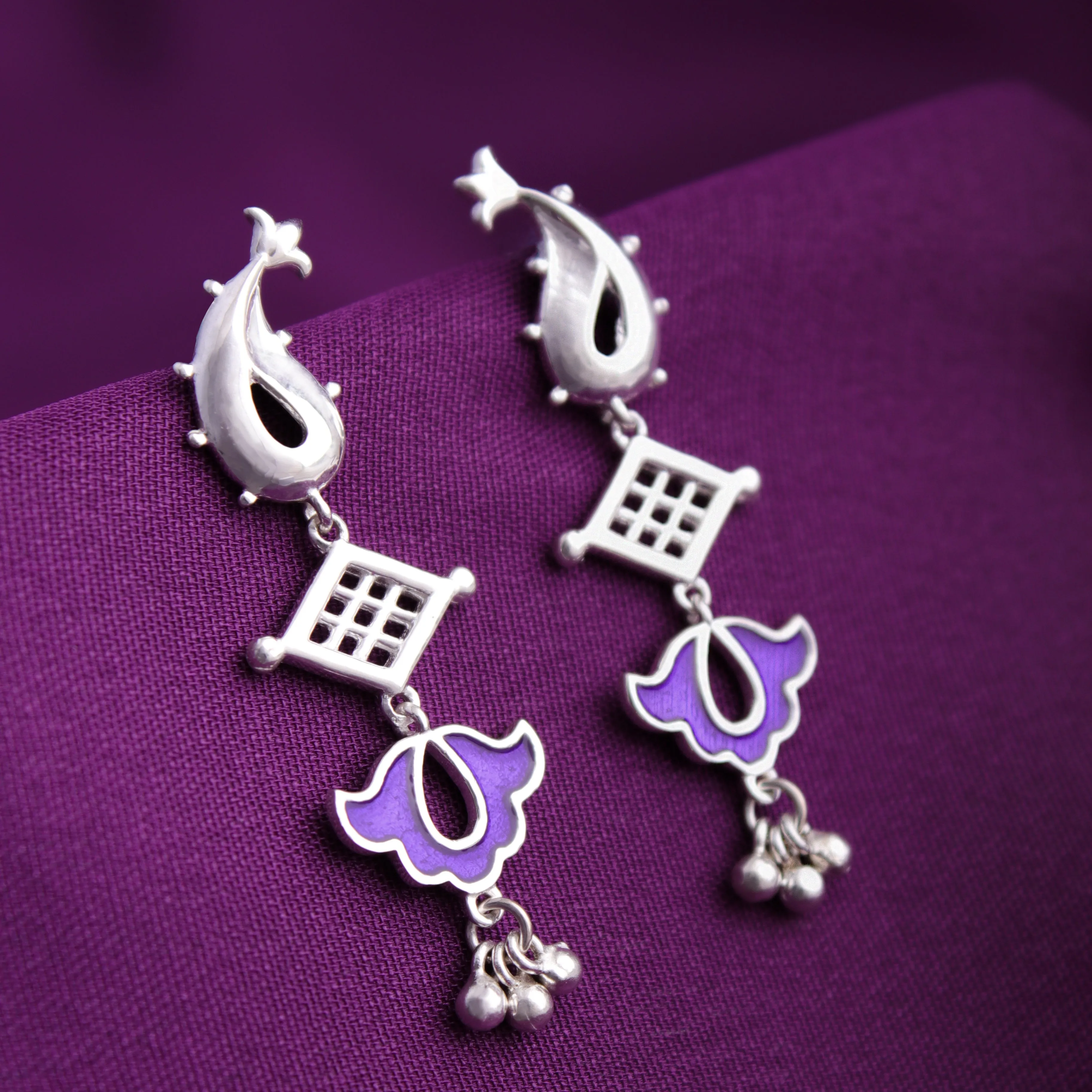 Buti Swing Silver Earrings By Moha
