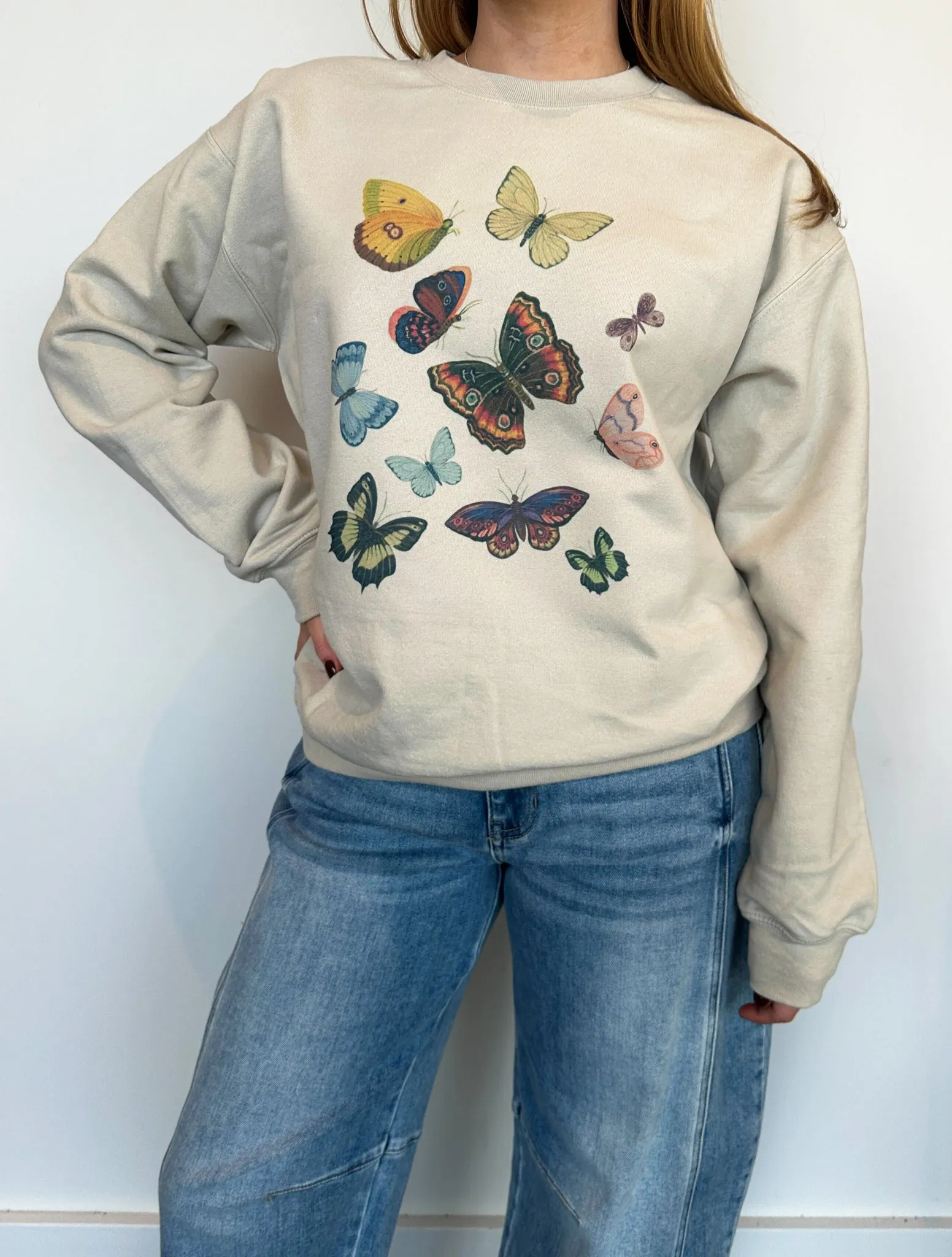 Butterfly Garden Graphic Sweatshirt