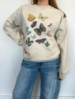 Butterfly Garden Graphic Sweatshirt