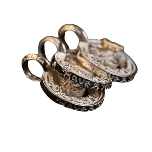 BWL Graffiti Happy Face Charm with Gold Stone Charm