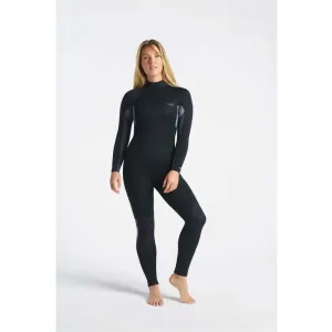 C-Skins Womens Surflite 5/4/3mm BZ Wetsuit  - Raven Black/Black