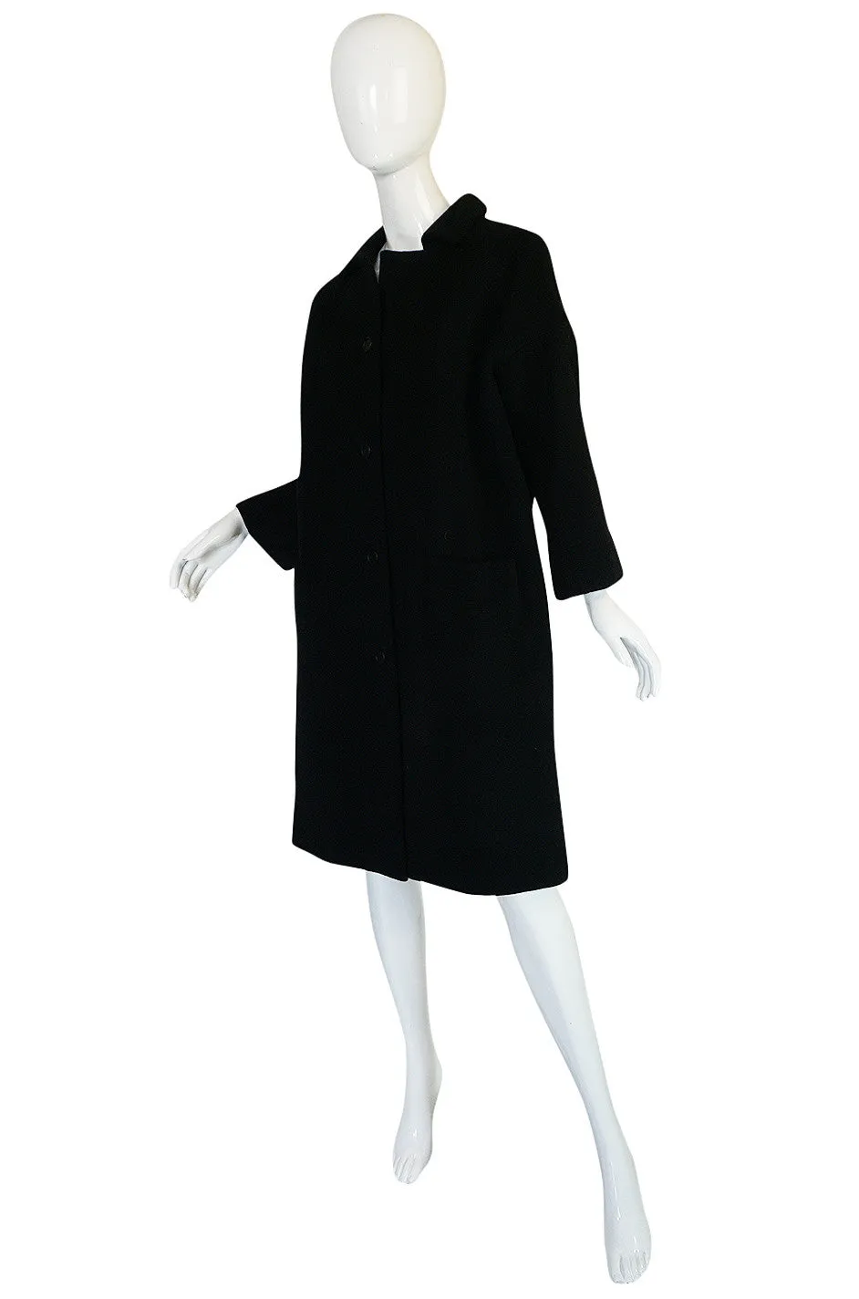 c1962-63 Cristobal Balenciaga Haute Couture Cashmere Coat