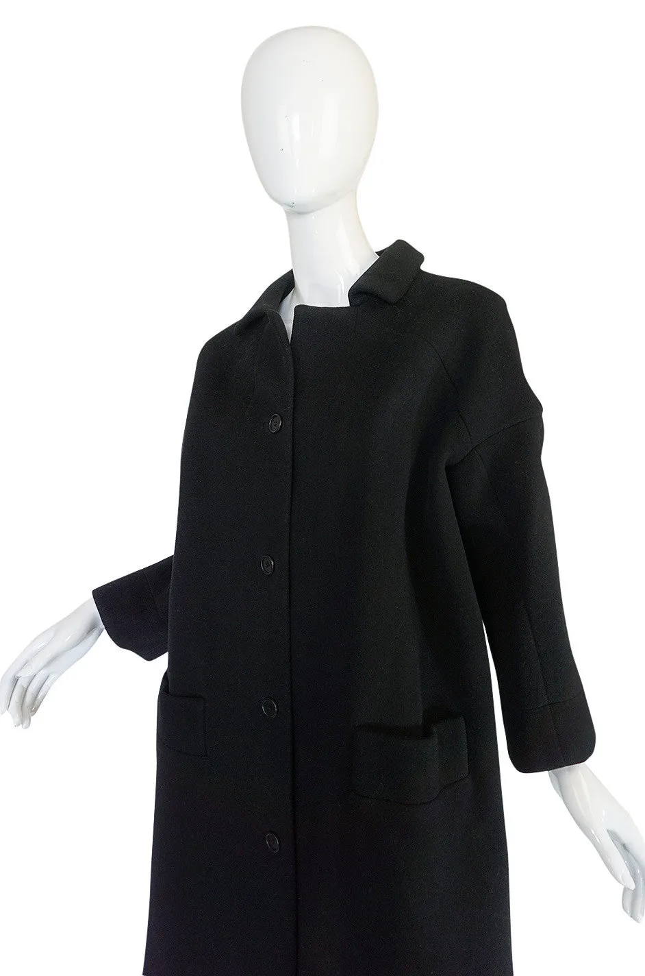 c1962-63 Cristobal Balenciaga Haute Couture Cashmere Coat