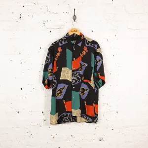 Cactus Pattern Shirt - Black - L