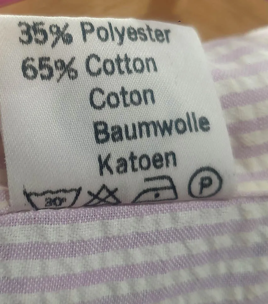 C&A purple striped dress size 46, best fits 20-22