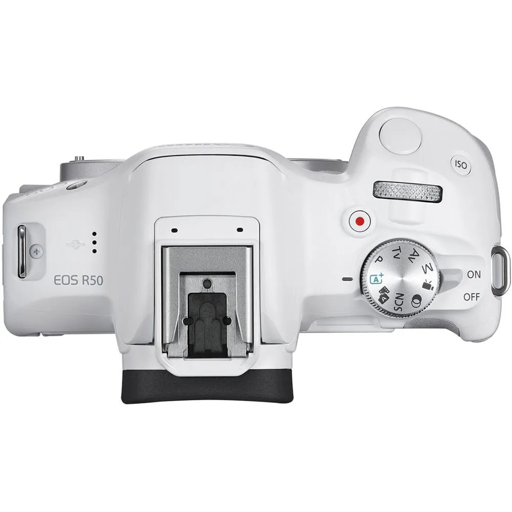 Canon EOS R50 Mirrorless Camera | White