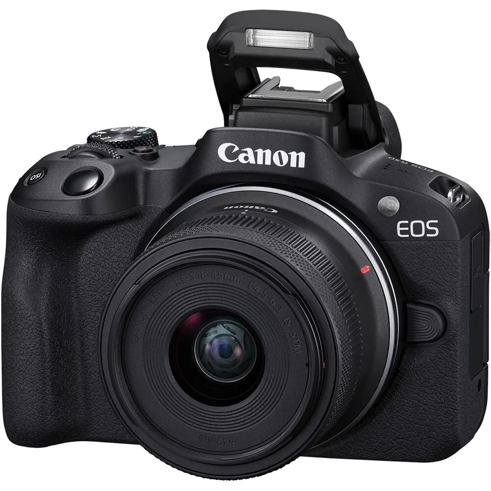 Canon EOS R50 Mirrorless Camera with 18-45mm Lens | Black