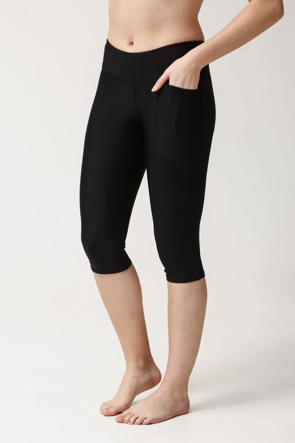 Capri Swim Tights - Black