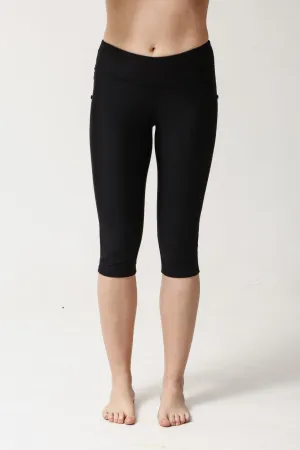 Capri Swim Tights - Black