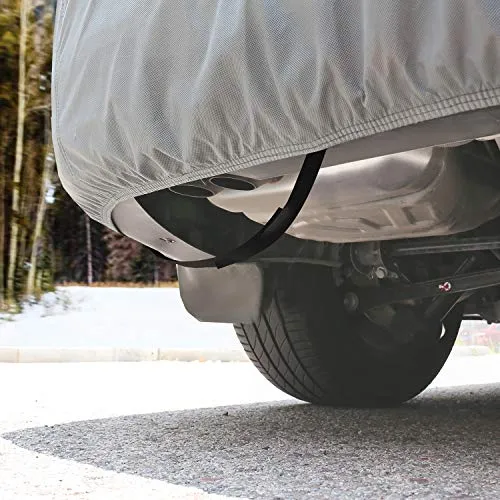 Car Covers, Auto Vehicle Covers for Indoor Grey Cheap Car Cover Dust-Proof Anti Bird Dropping Tree Leaves Windproof Car Tarp 200"