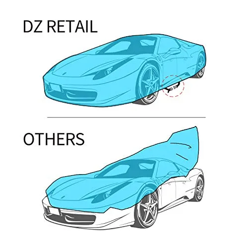 Car Covers, Auto Vehicle Covers for Indoor Grey Cheap Car Cover Dust-Proof Anti Bird Dropping Tree Leaves Windproof Car Tarp 200"
