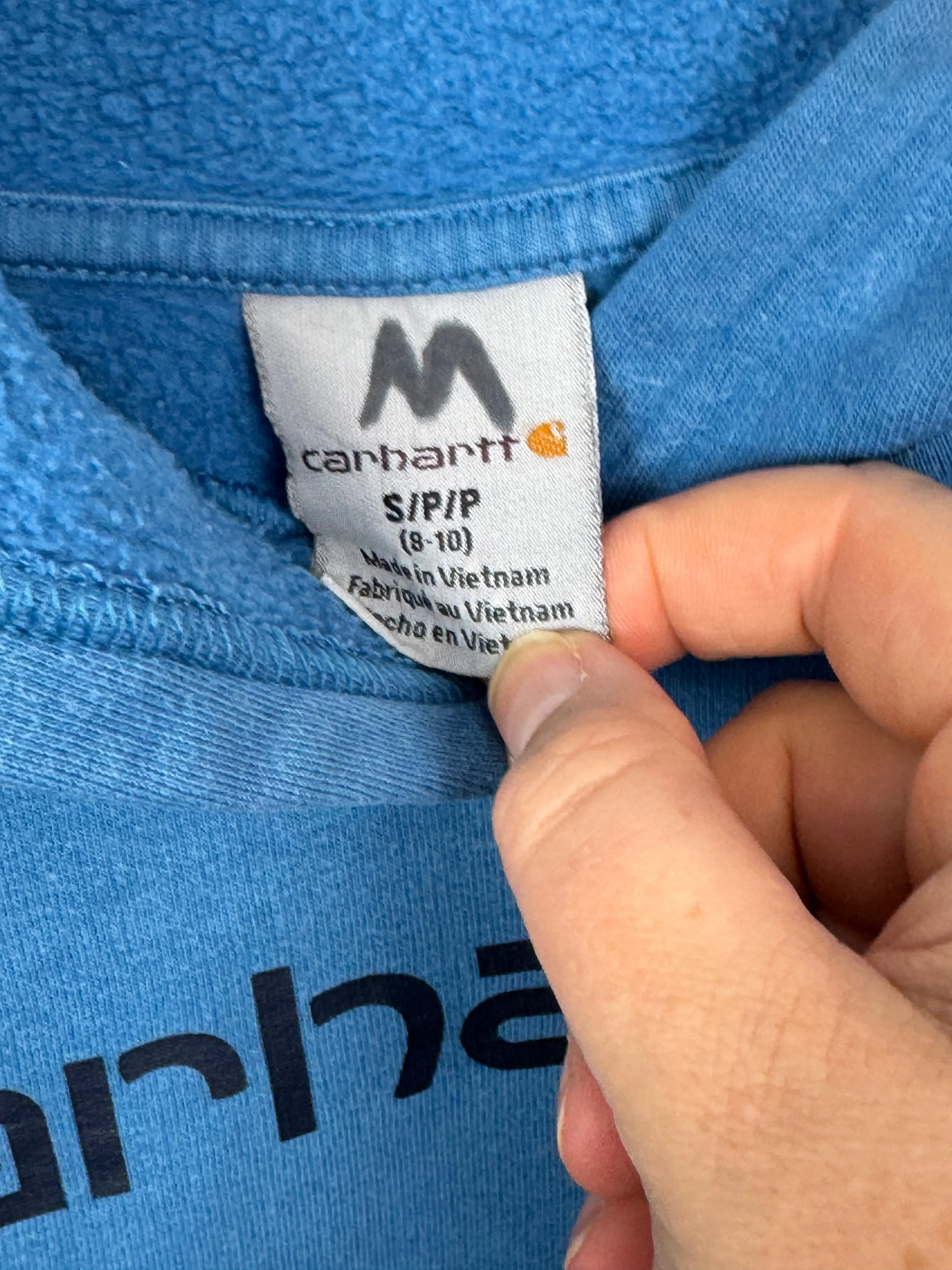 Carhartt Electric Blue Hoodie 8-10y