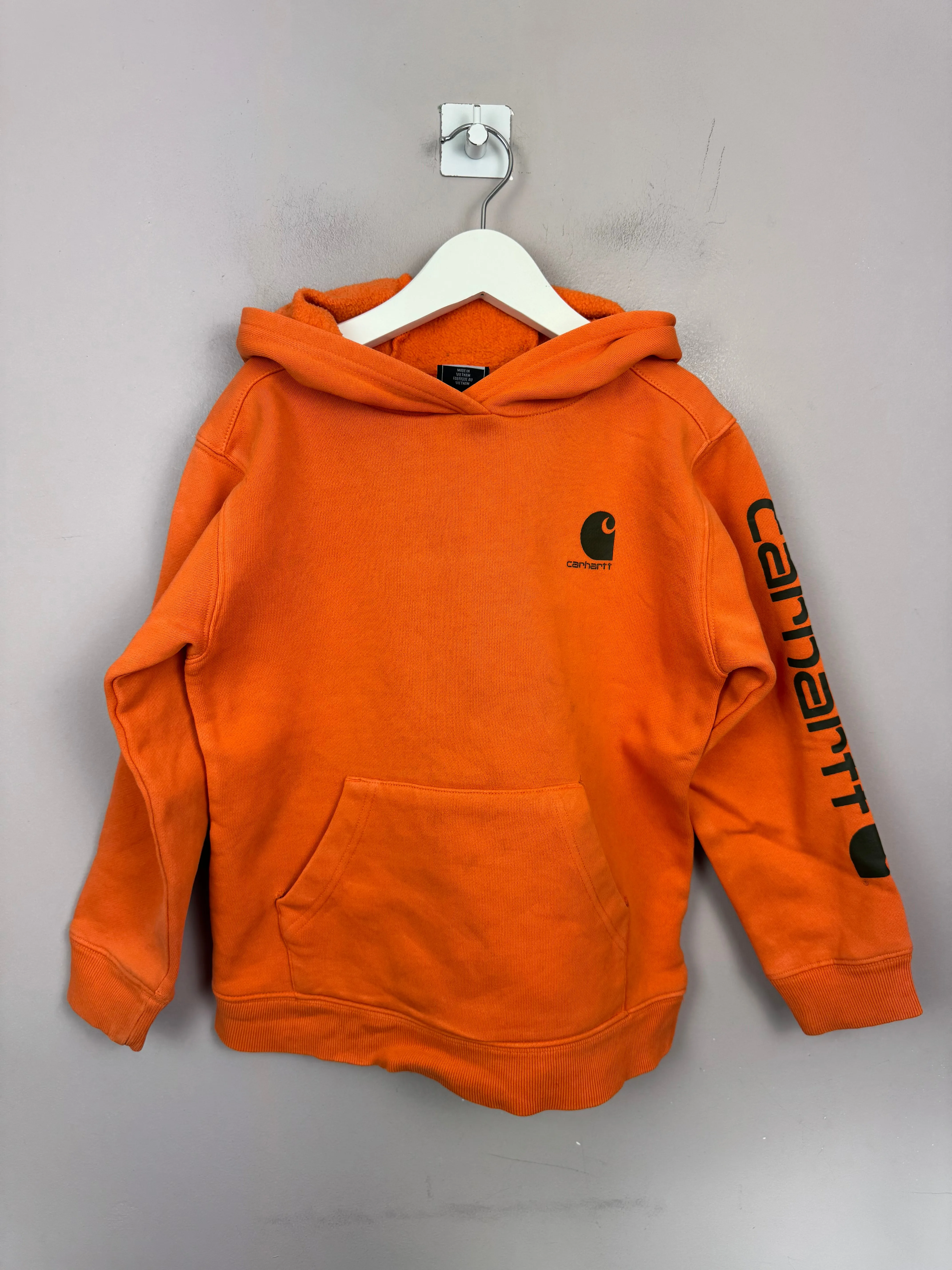 Carhartt Orange Hoodie 7y