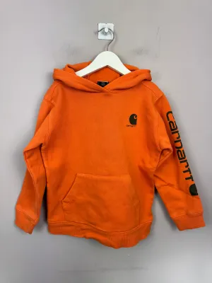 Carhartt Orange Hoodie 7y