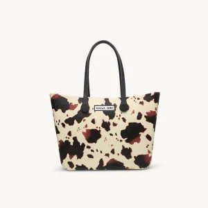 CARRIE COW PRINTED TOTE