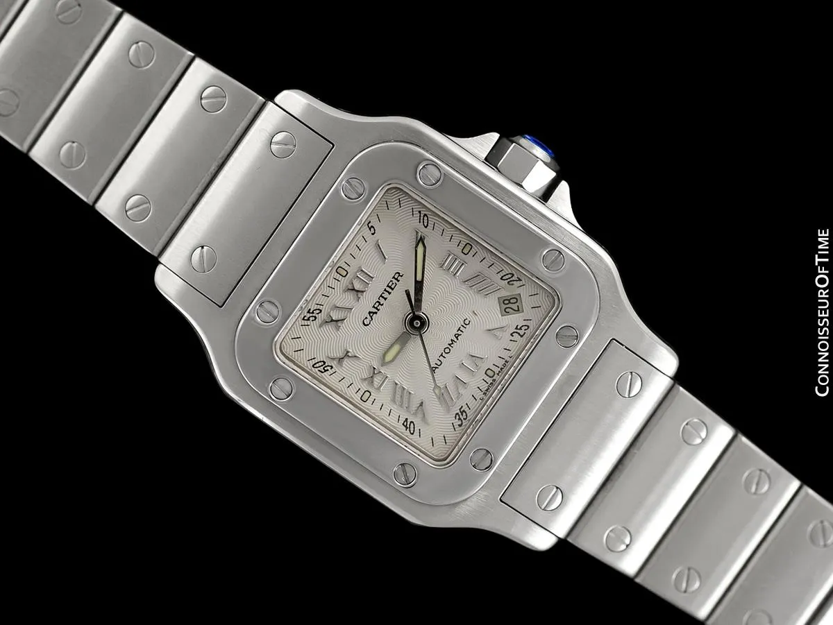 Cartier Santos Ladies Automatic Watch with Date - Stainless Steel