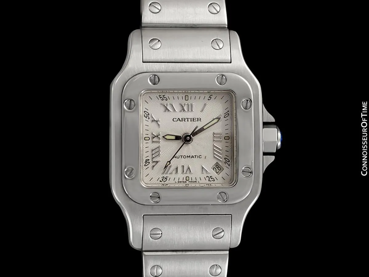 Cartier Santos Ladies Automatic Watch with Date - Stainless Steel