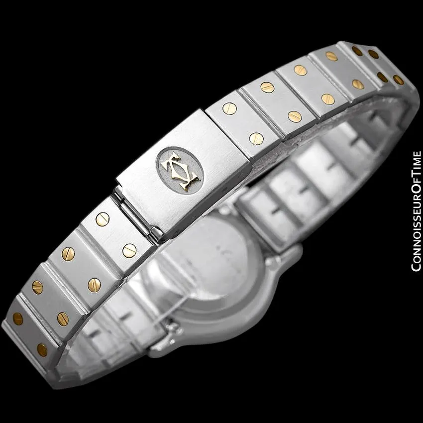 Cartier Santos Octagon Ladies Watch, Automatic - Stainless Steel & 18K Gold