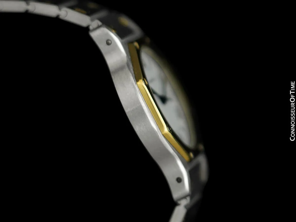 Cartier Santos Octagon Mens Unisex Watch, Automatic - Stainless Steel & 18K Gold