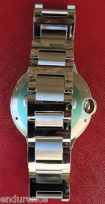 Cartier Stainless Steel 42mm Ballon Bleu with Custom Diamond Bezel