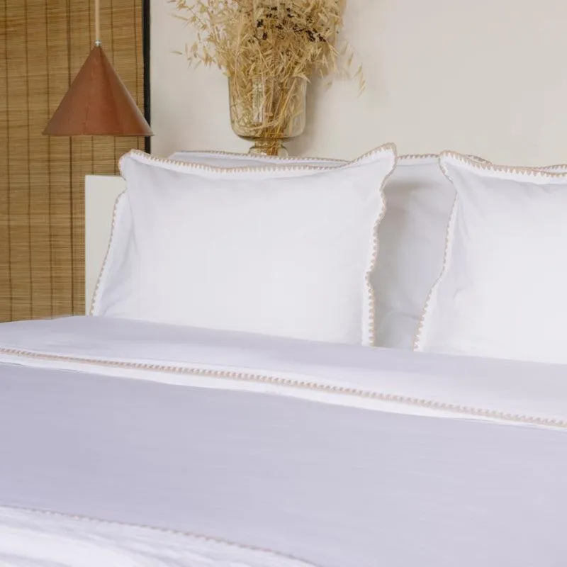 Cascais Percale 400TC Duvet Cover - Beige