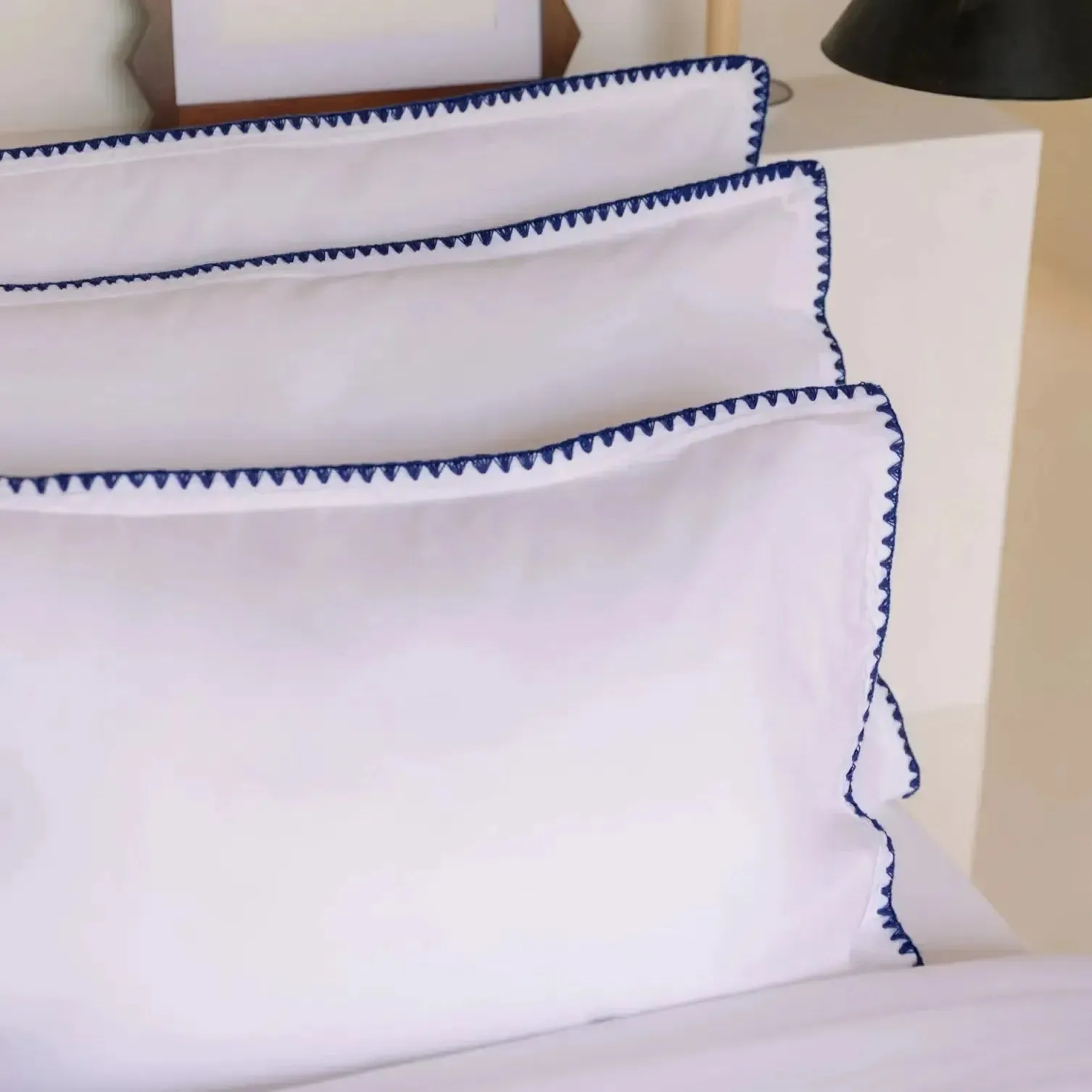Cascais Percale 400TC Duvet Cover - Dark Blue
