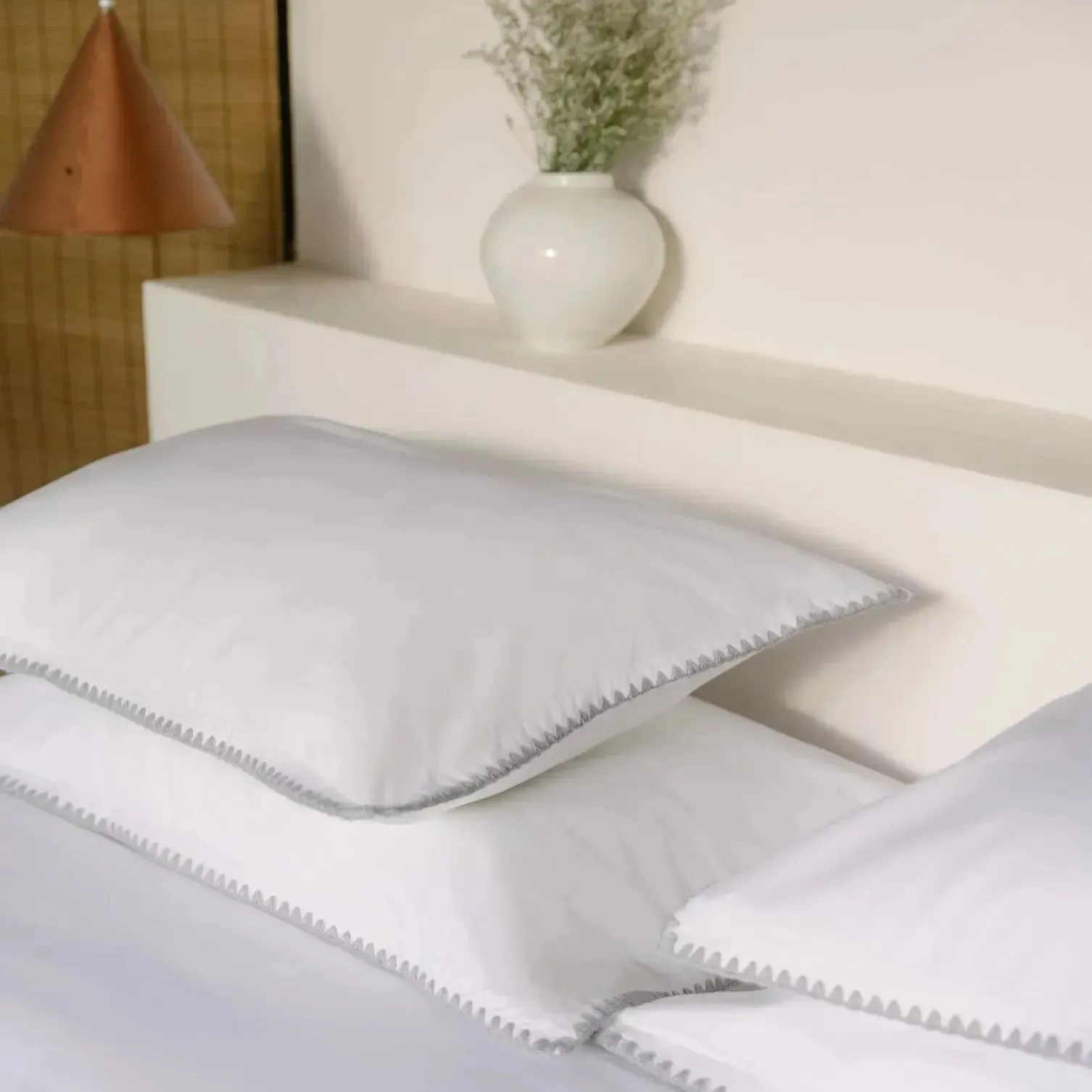 Cascais Percale 400TC Duvet Cover - Grey