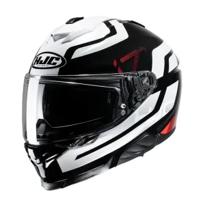 Casco HJC i71 PEKA MC1 Bco/Neg/Roj