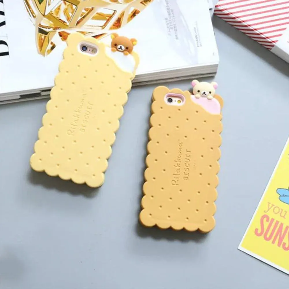 Case Cute 3D Cartoon Biscuit For Apple iPhone 6 6S | Plus 5 5S