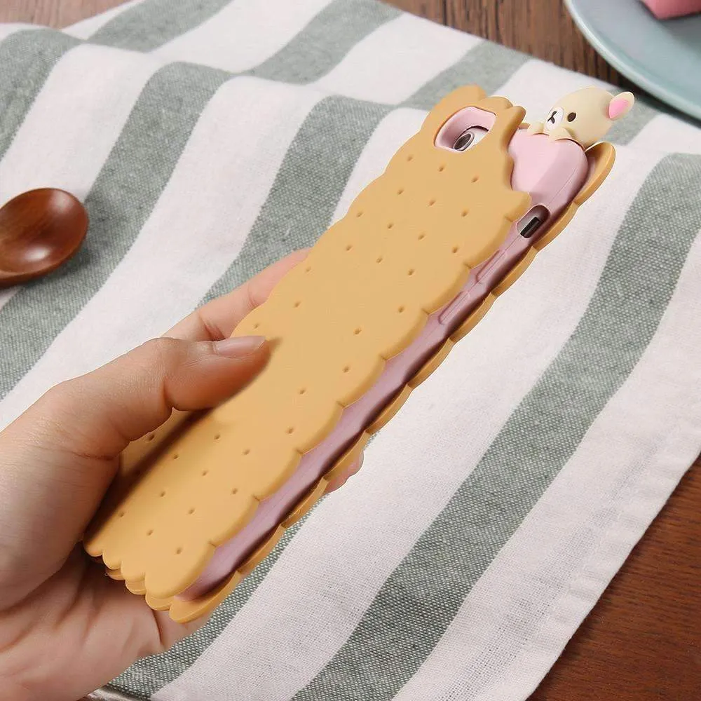 Case Cute 3D Cartoon Biscuit For Apple iPhone 6 6S | Plus 5 5S