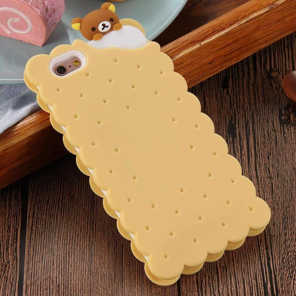 Case Cute 3D Cartoon Biscuit For Apple iPhone 6 6S | Plus 5 5S