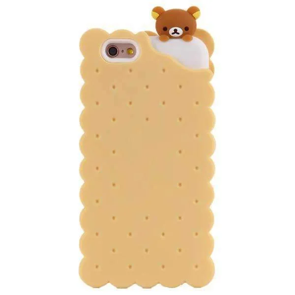 Case Cute 3D Cartoon Biscuit For Apple iPhone 6 6S | Plus 5 5S