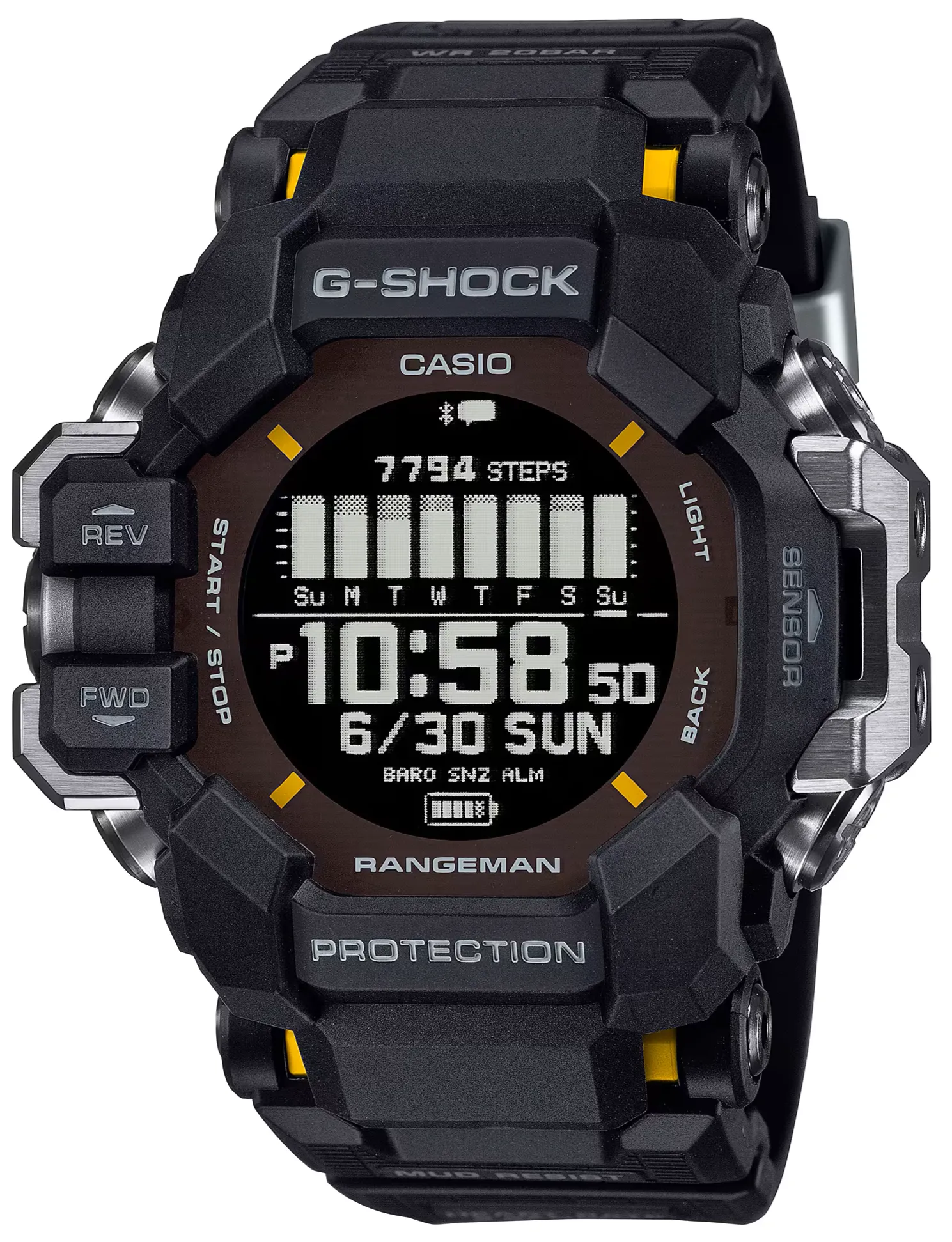 Casio G-Shock Master Of G Land Rangeman Basic Black GPR-H1000-1